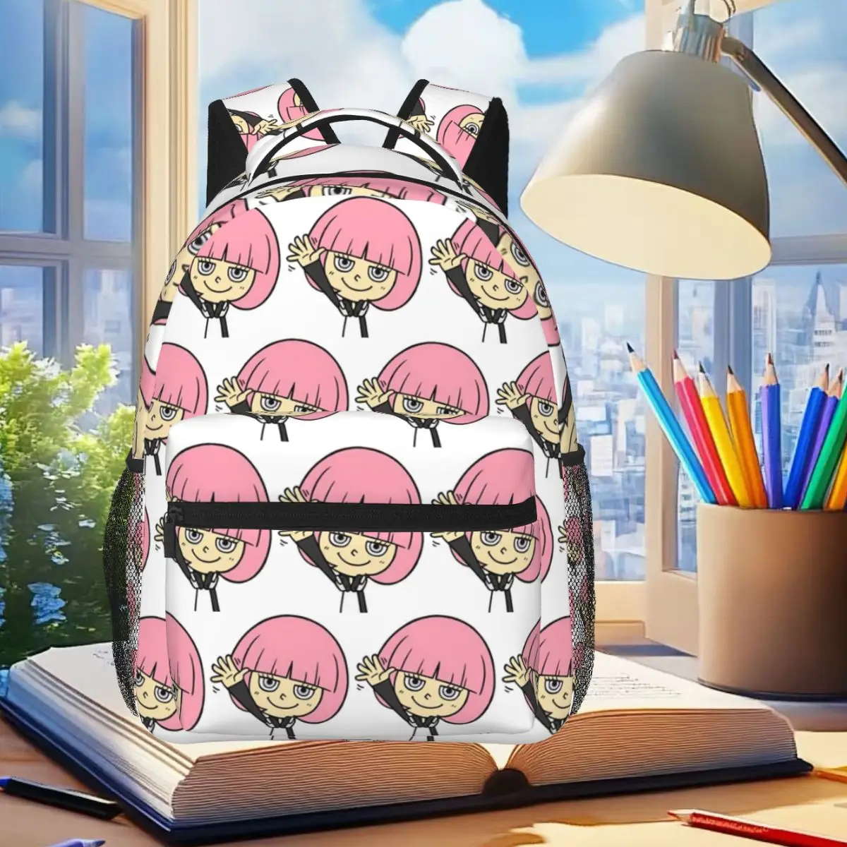 

Hacker Girl Backpack Student Boys Girls BookBag Kids School Bag Laptop Shoulder Bags for Men Women