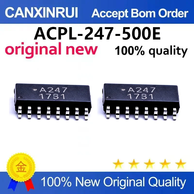 （5pcs-10pcs）New original patch ACPL-247-500E SOIC-16 transistor optocoupler chip