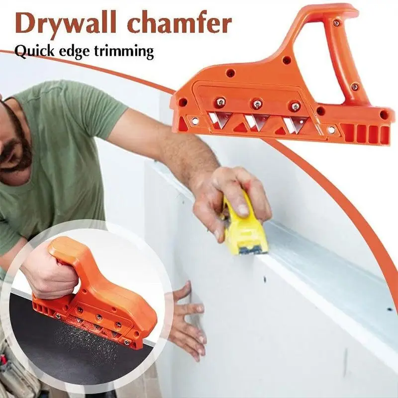 Gesso Cartonado Cortador Rápido Chanfrar Plaina Mão Plano Madeira Placa de Gesso Cartonado Drywall Borda Chanfro Ferramenta de Corte de Madeira
