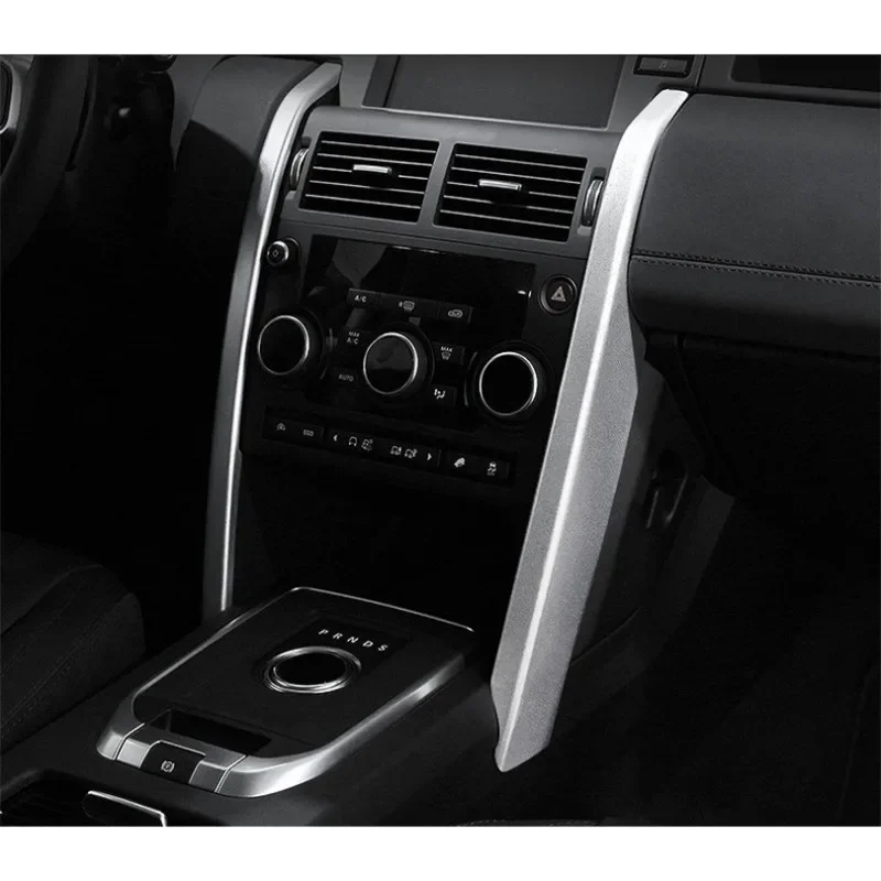 For Land Rover Discovery Sport 2015-2019 Aluminum Alloy Silver/Red Car Center Console Side Cover Trim Sticker Car Accessories