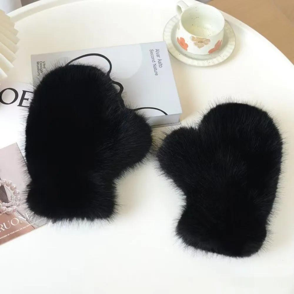 قفازات شتوية دافئة ناعمة جديدة قفازات قيادة من الصوف الدافئ قفازات تزلج كاملة الأصابع للخريف والشتاء