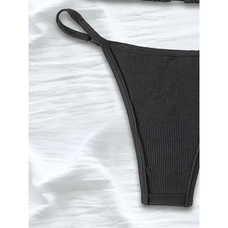 نمط جديد قطعتين ملابس السباحة النسائية بيكيني مثلث حقيبة الملحقات مثلث سلسلة الزينة