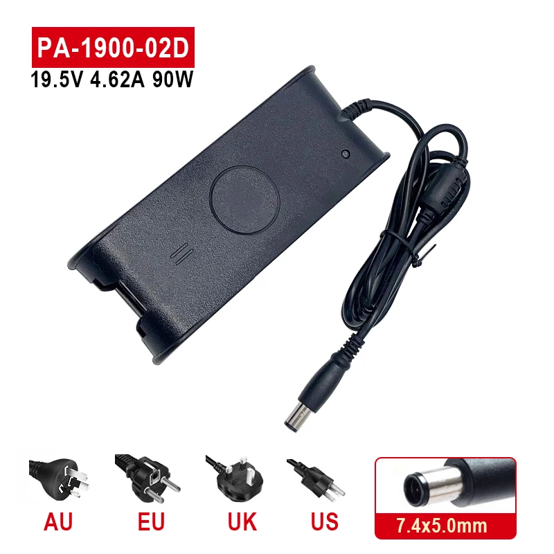 شاحن لاب توب ديل إنسبايرون n5110 ، مهايئ طاقة ، 1.2 v ، 4.6a ، 90w ، x من من من ، ديل ، ديل 4300 ، e5410 ، e6320 ، e6400 ، e6430 ،