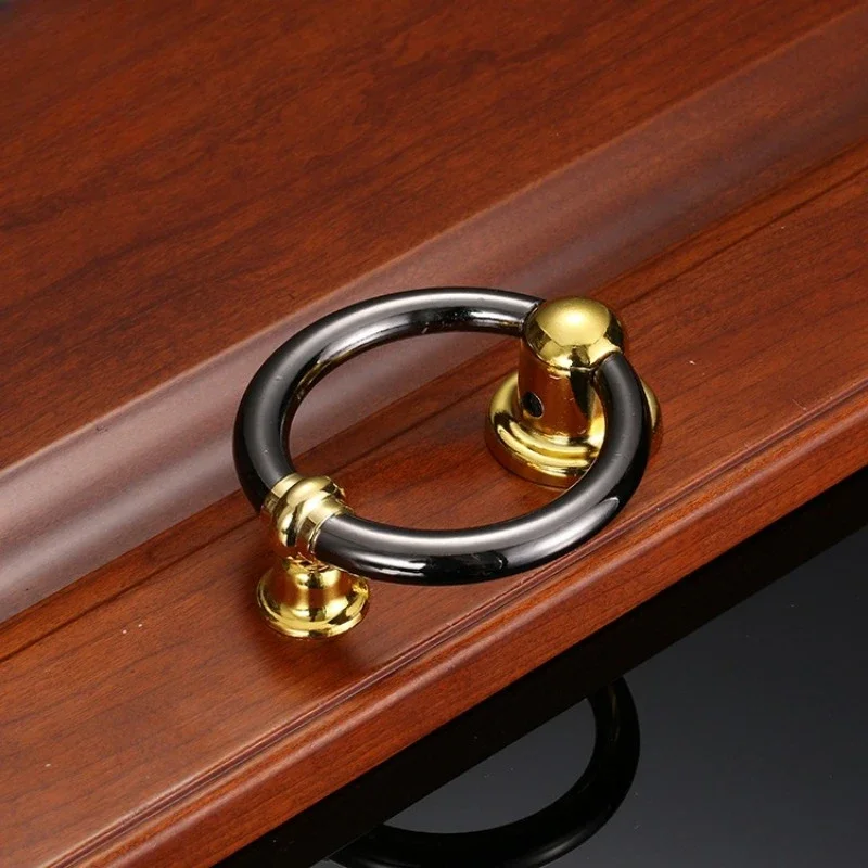 

JD Zinc Alloy Ring Knocker Modern Minimalist Door Security Green Bronze Door Knocking Furniture Handle