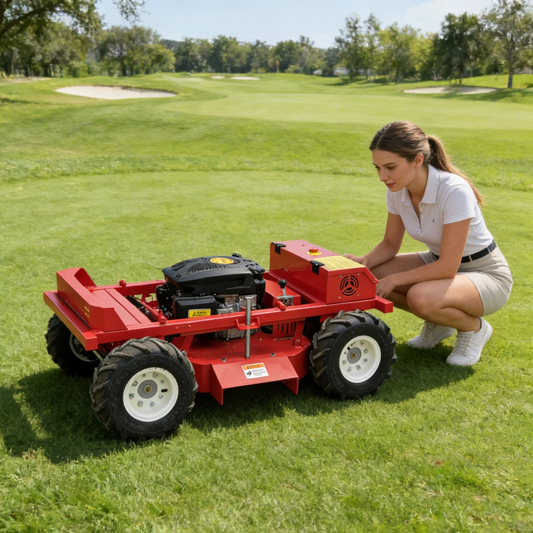 

600mm Lawn Mower Robot Self-Driving Remote Control Climbing Powerful for Garden Lawn Trimming Customized Outdoor Robotic Mower