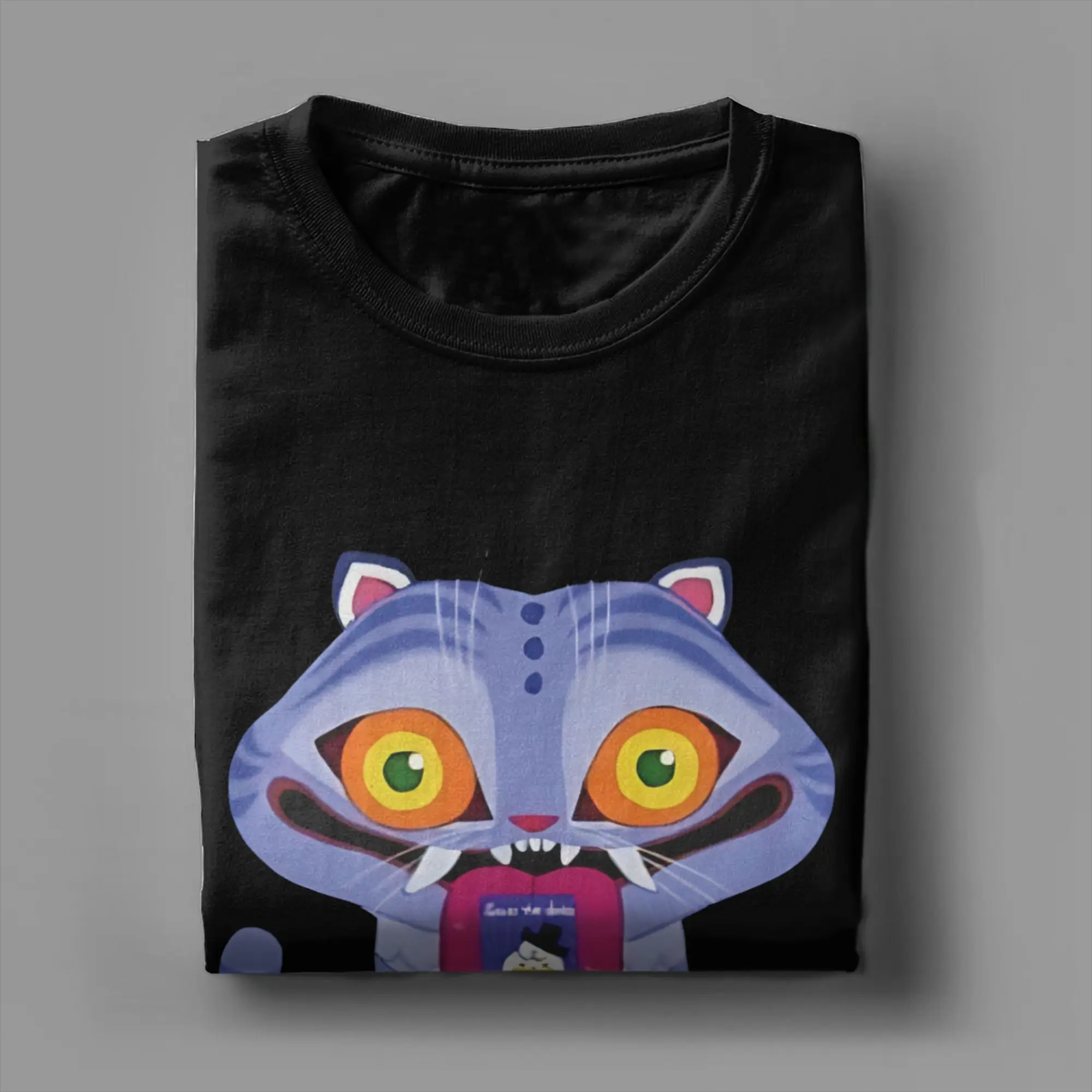 K-POP شيطان الصيادين النمر والطيور 100 تي شيرتات قطن موضة تي شيرت للرجل الصيف Y2K نمط غير رسمي قصيرة الأكمام بلايز