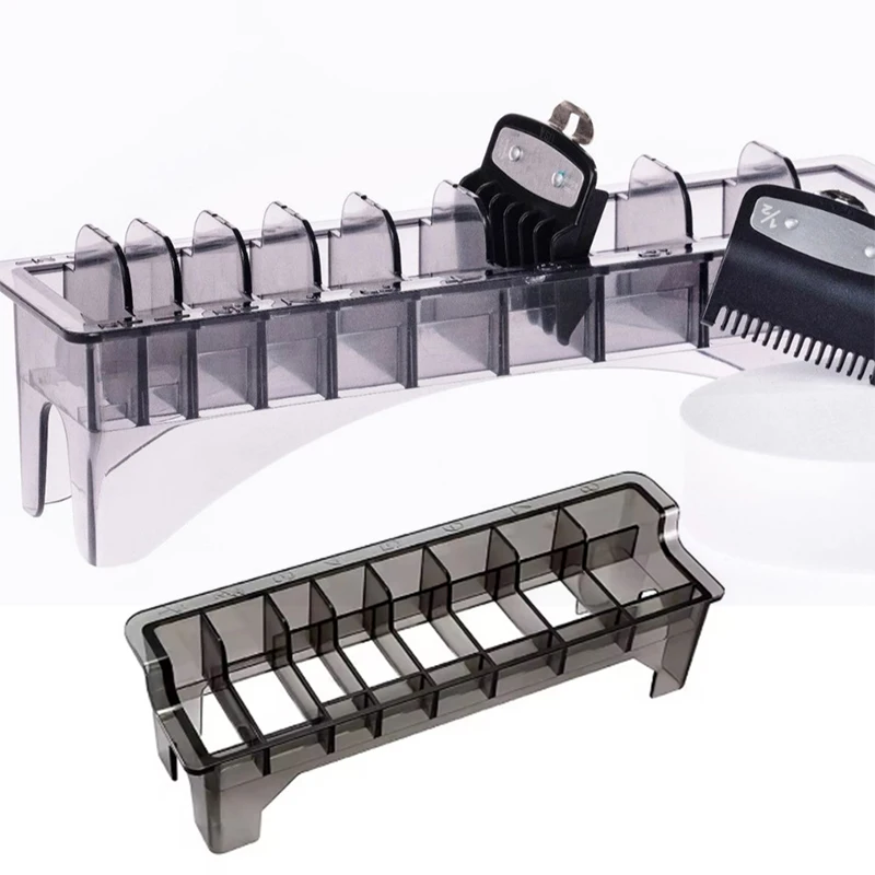 8/10 Grid Hair Clipper Storage Organizatier Box Hair Limit Comb Hair Clipper Storage Box Hair Salon Tool Special Accessories