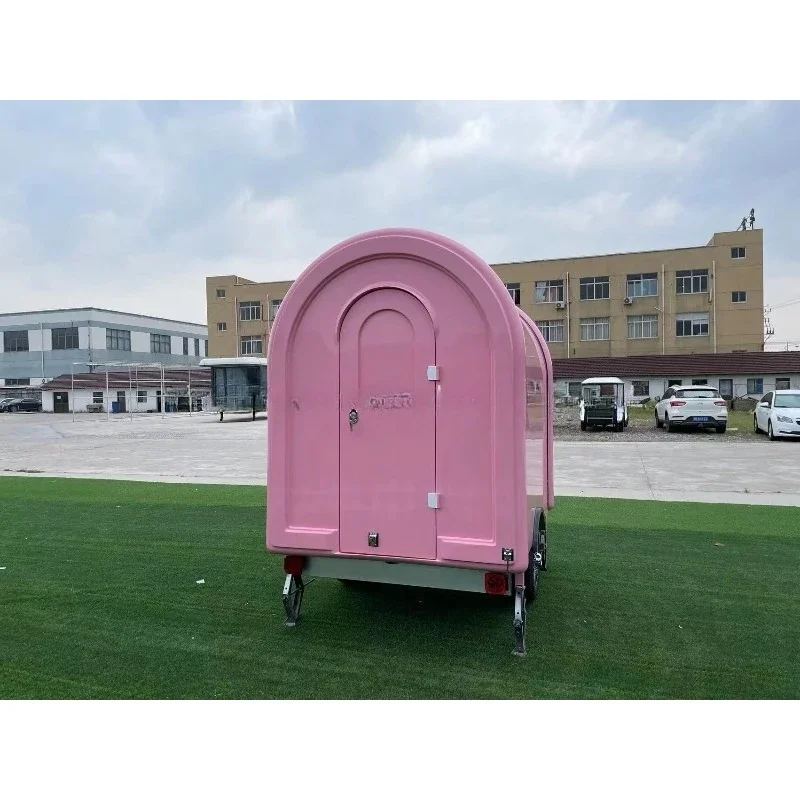 

MAI CHE Customized Pink Be SWEET Мобильный прицеп для еды Грузовик для фаст-фуда Бар