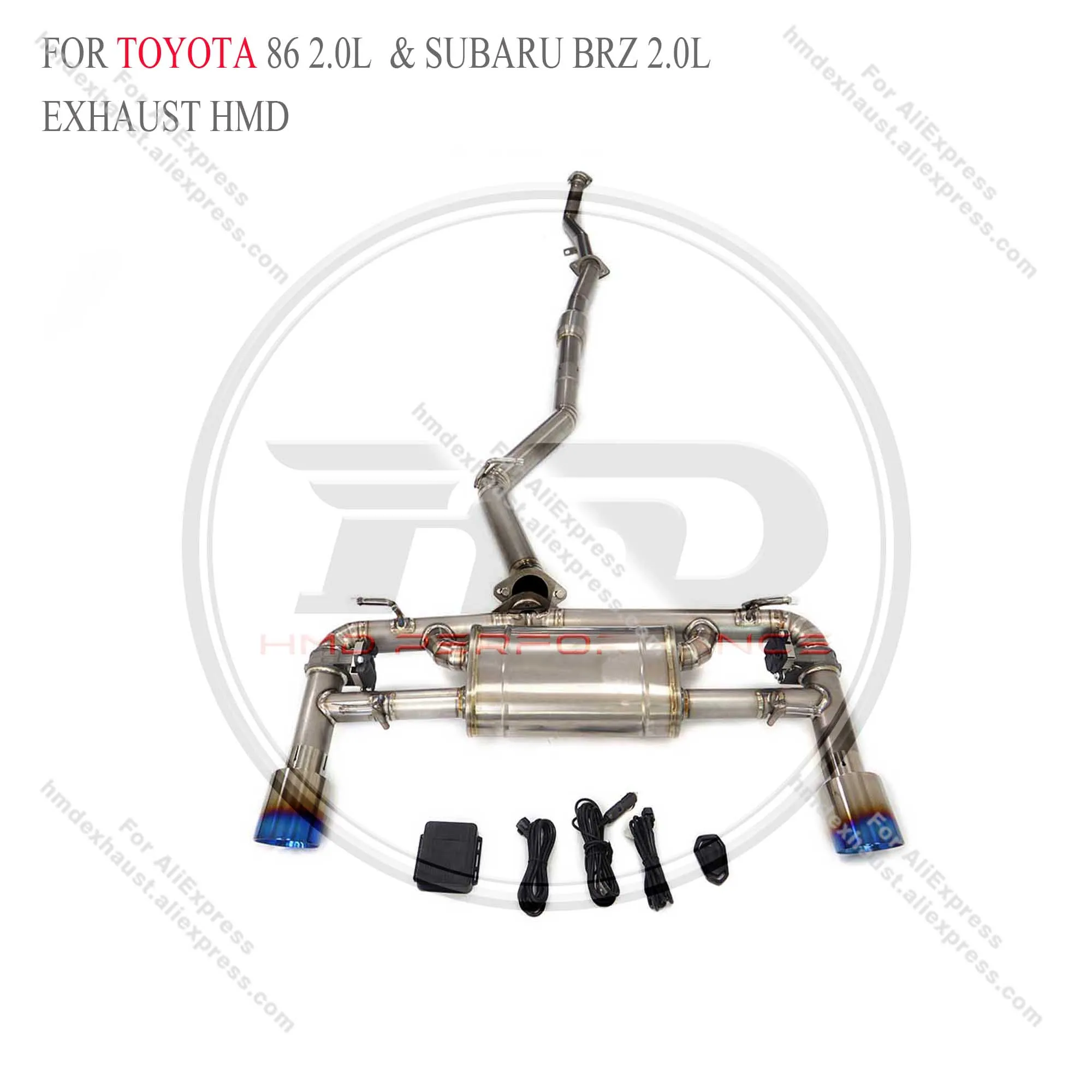 

Выхлопная система HMD из титанового сплава, выхлопная система Catback для Toyota GT 86 2.0L и Subaru BRZ 2.0L глушитель клапана