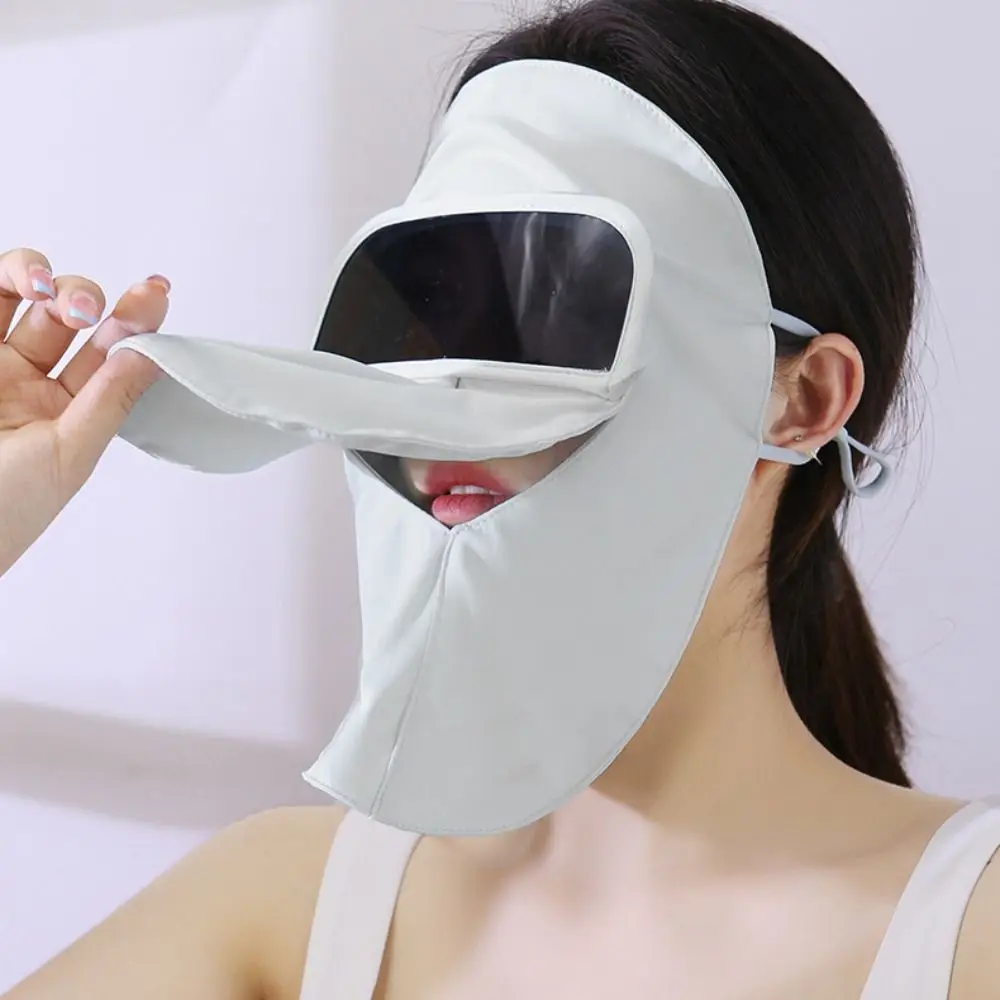 

Elastic Sunscreen Face Scarf Ice Silk Mask Face Mask Summer Face Cover Face Scarves Solid Color Face Gini Mask Outdoor