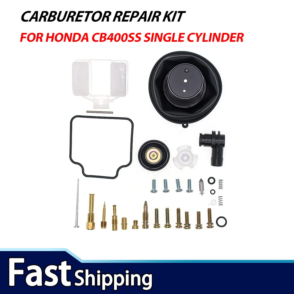 1 Set Carburetor Repair Kit with Plunger, Vacuum Diaphragm, and Float for Honda CB400SS Single Cylinder Motorcycle