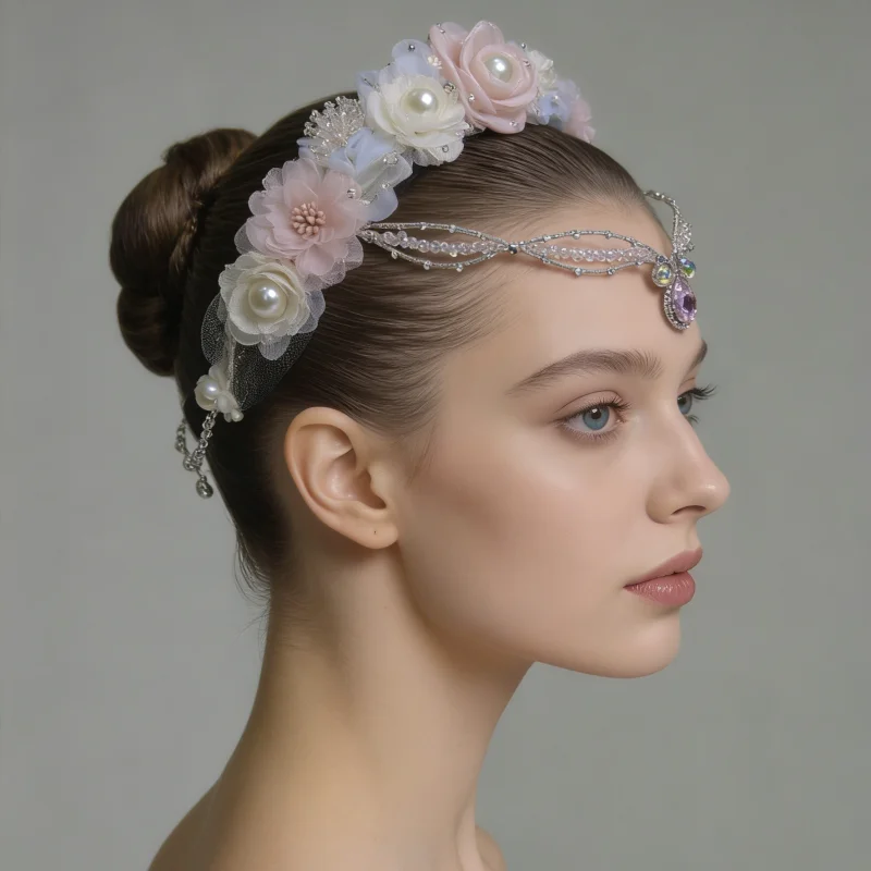 

BH1030 High Quality Fashion Custom Color Kids Girls Child Women Adult Fairy Doll Performance Wear Ballet Headpieces Headdress