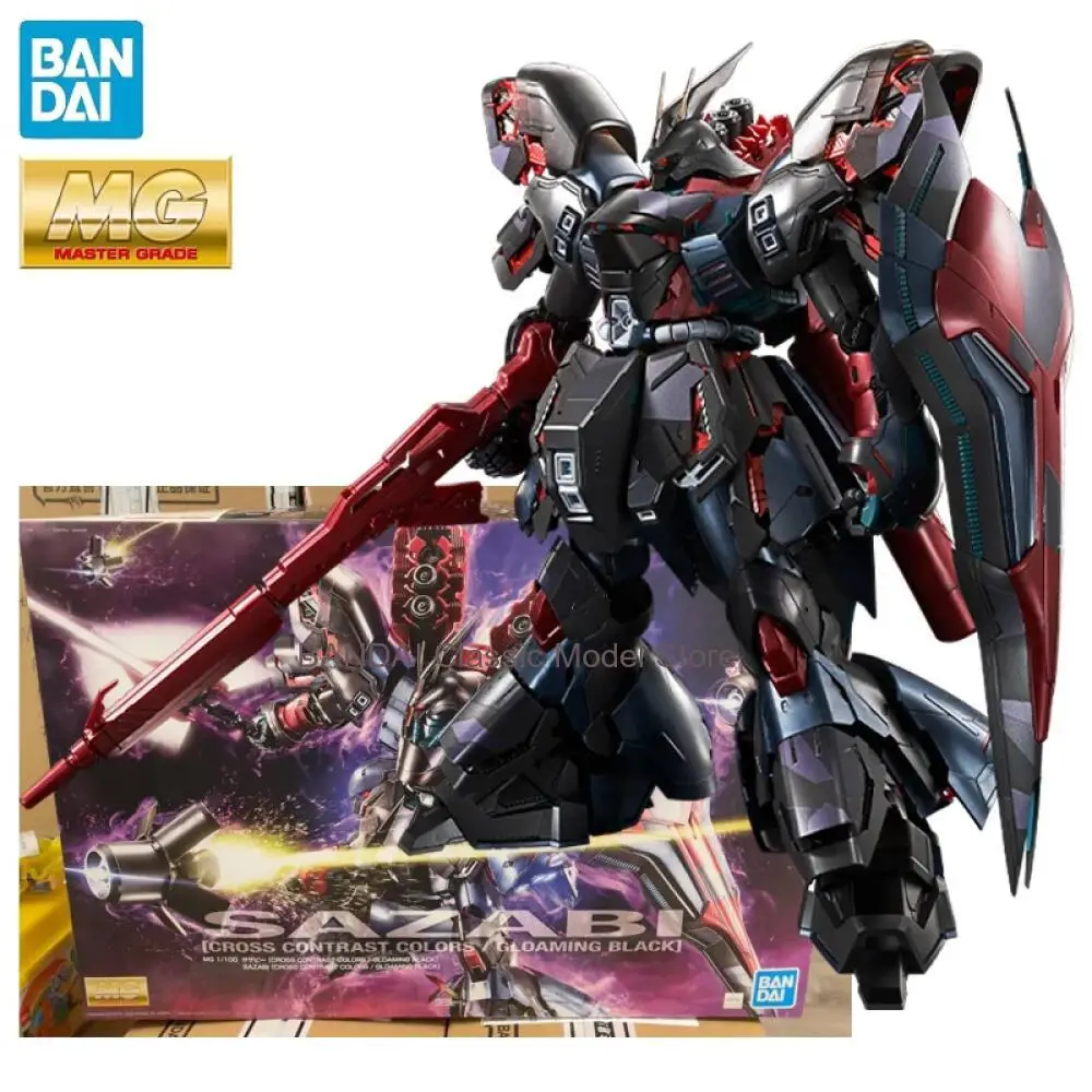 

В наличии BANDAI China Limited MG 1/100 [CROSS CONTRAST COLORS / GLOAMING BLACK] SAZABI Аниме-фигурка для сборки, модель-игрушка