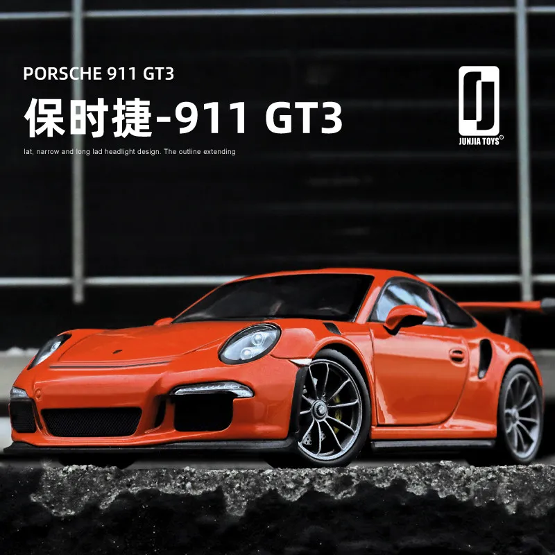 WELLY 1:24 Porsche 911 GT3 RS Supercar Alloy Car Diecasts & Toy Vehicles Car Model Miniature Scale Model Car Toys For Children