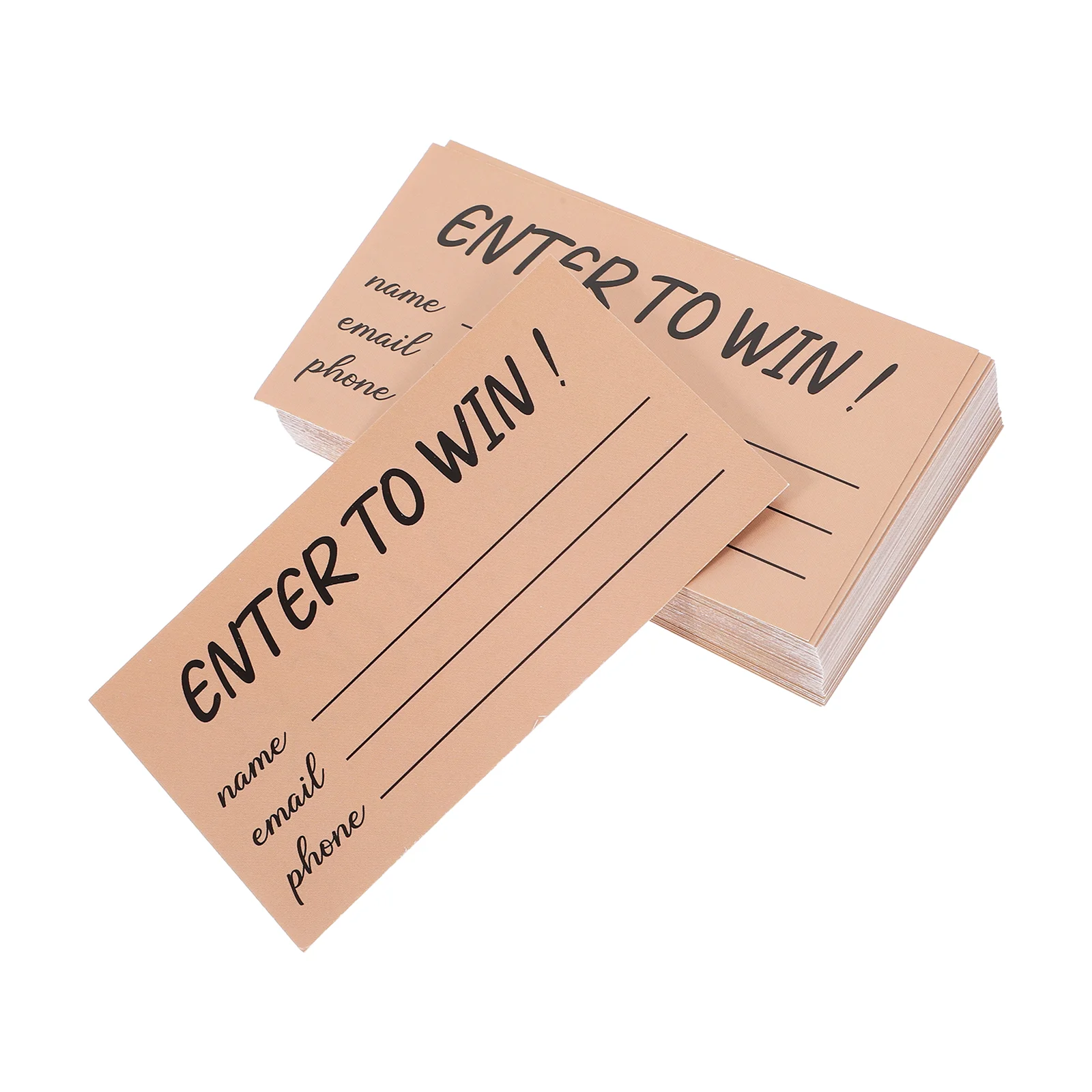 300 Pcs Event Registration Sheets Multi Use Raffle Ticket Cards Blank Ballot Papers for Trade Show Auction Festival