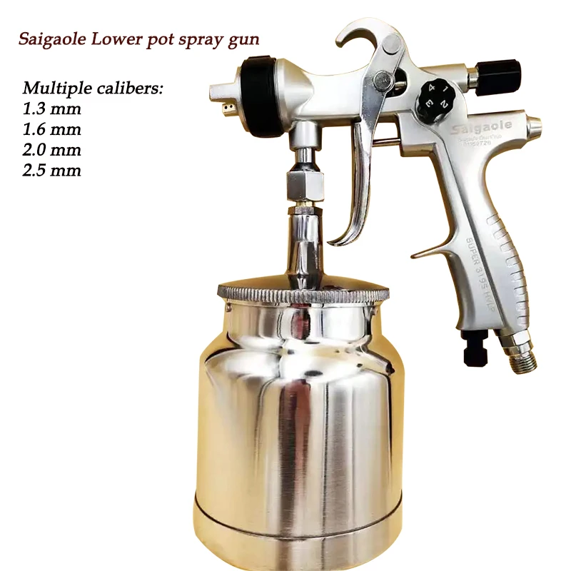 319 Lower Pot spray gun 1.3 1.6 2.0 2.5 caliber High atomization Automotive sheet metal Furniture topcoat Pneumatic spray gun