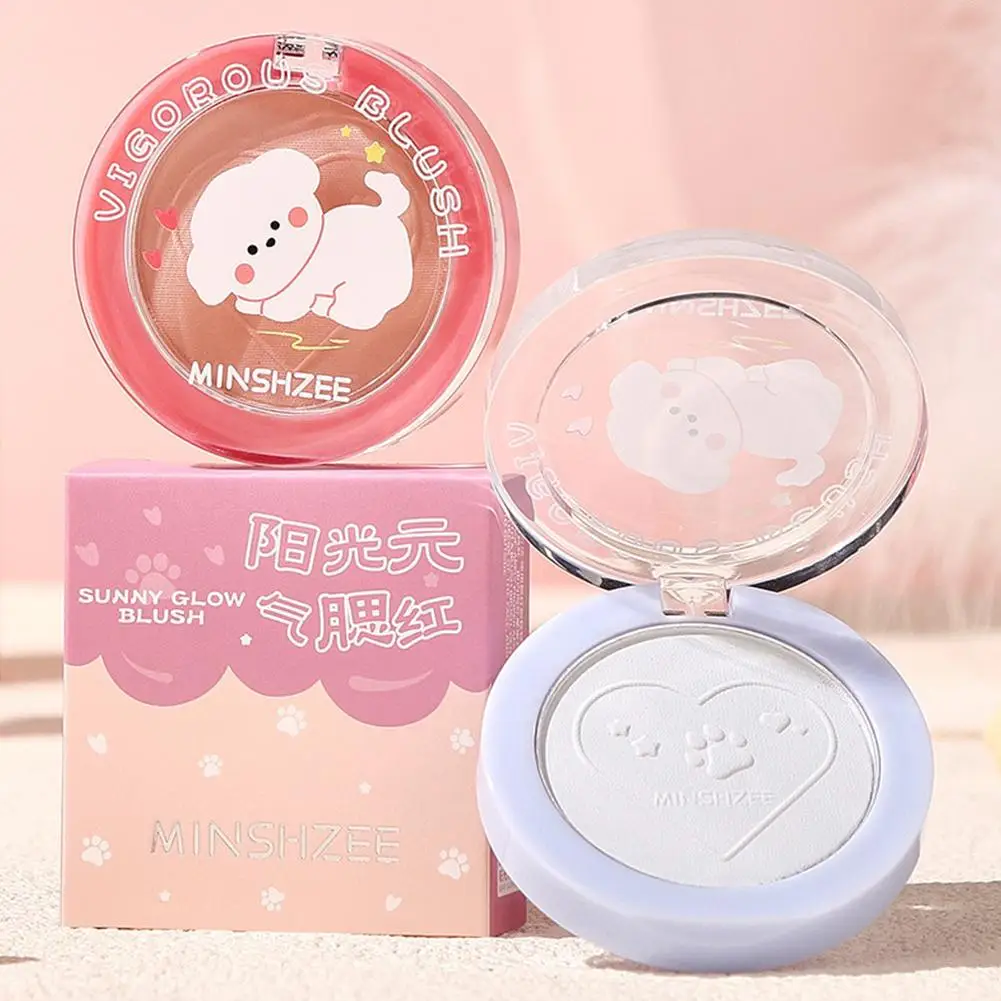 أحمر خدود فردي غير لامع للتحديد والتوهج الطبيعي، لوحة وجه محمولة للخدود وتسليط الضوء على البشرة #4