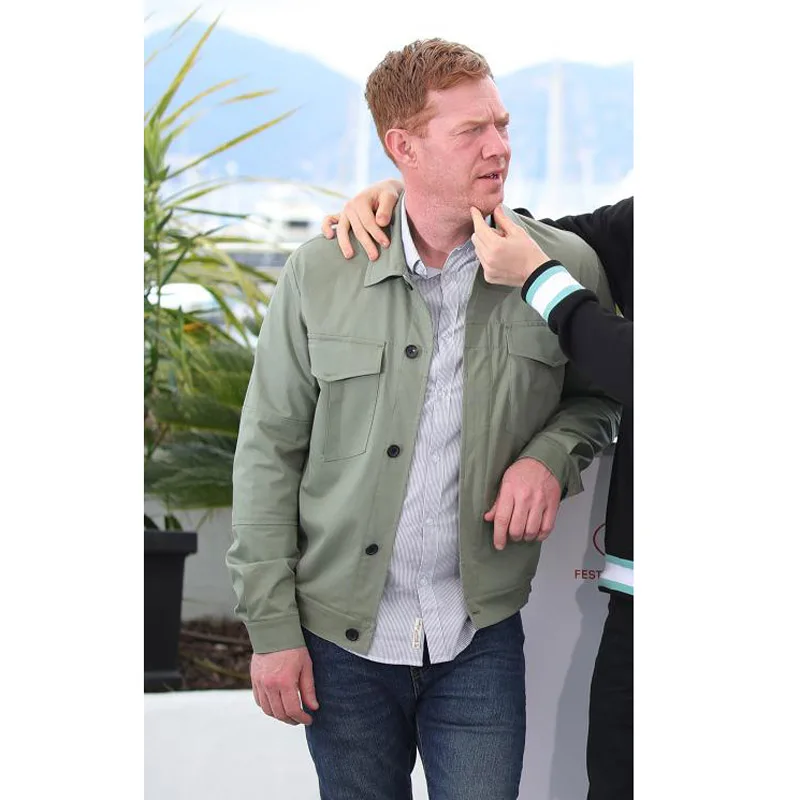 

Movie "Sorry We Missed You" Army Green Twill Brushed Cotton Jacket YUTU&MM Men's Casual Top Jacket