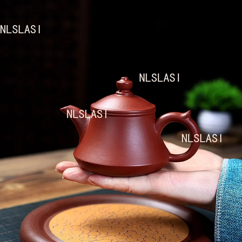 

210 мл Исин Дахунпао Дули фиолетовый глиняный горшок 10 отверстий чайник ручной работы элитный чайник в китайском стиле для домашнего использования