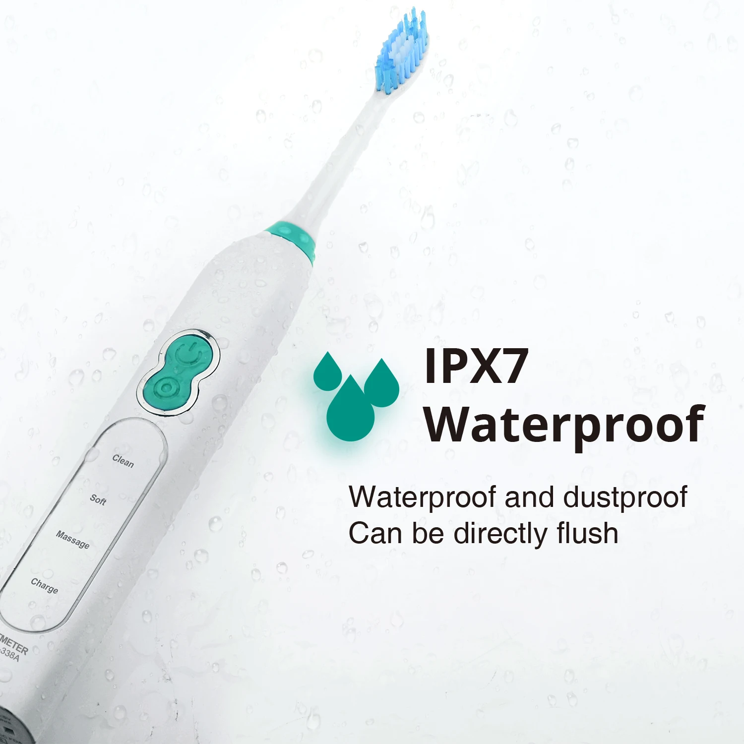 Sonic Toothbrush IPX7 Waterproof Rechargeable 3 Modes 42,000 Vibration 21 Days Battery USB Charging Gift for Family