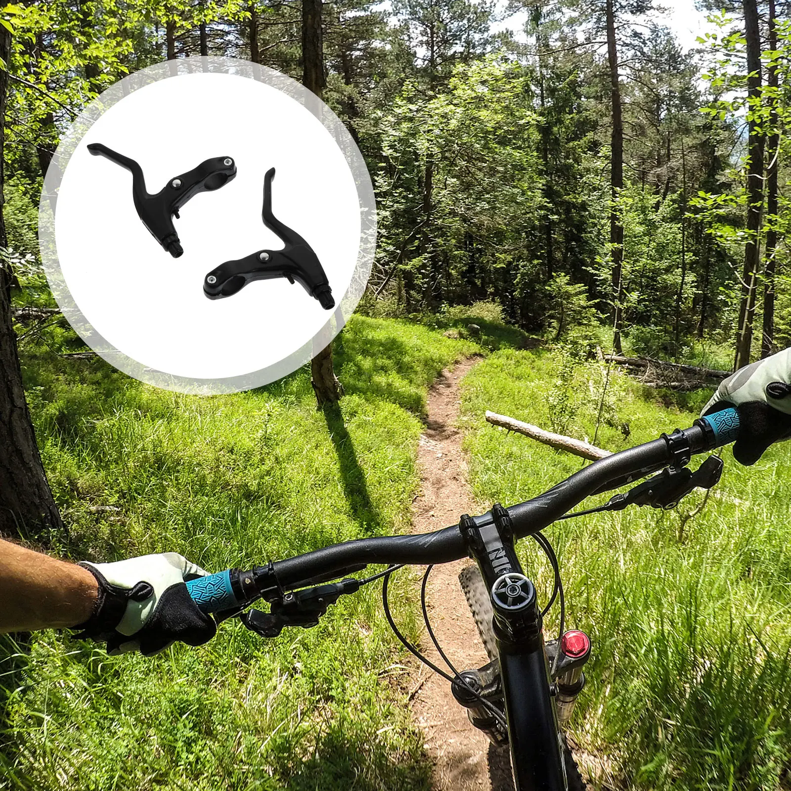 

Aluminum Alloy Bike Brake H Durable Shiny Children Bicycles Easy Installation Brake Lever Arm Accessories Motorcycle Parts