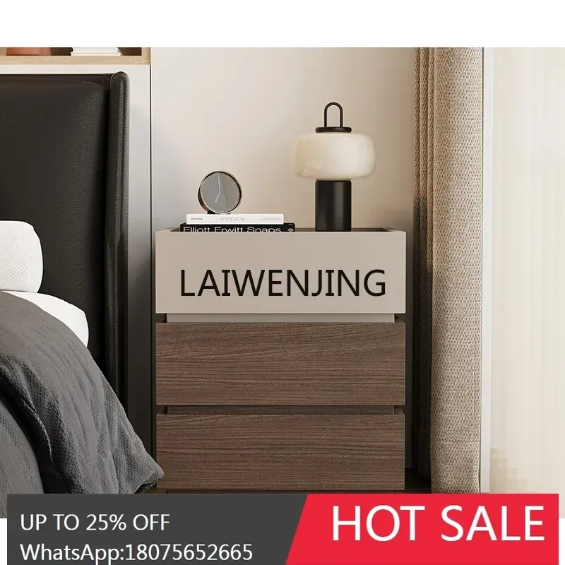 modern small locker bedside storage can be customized creative three-pump bedside cabinet