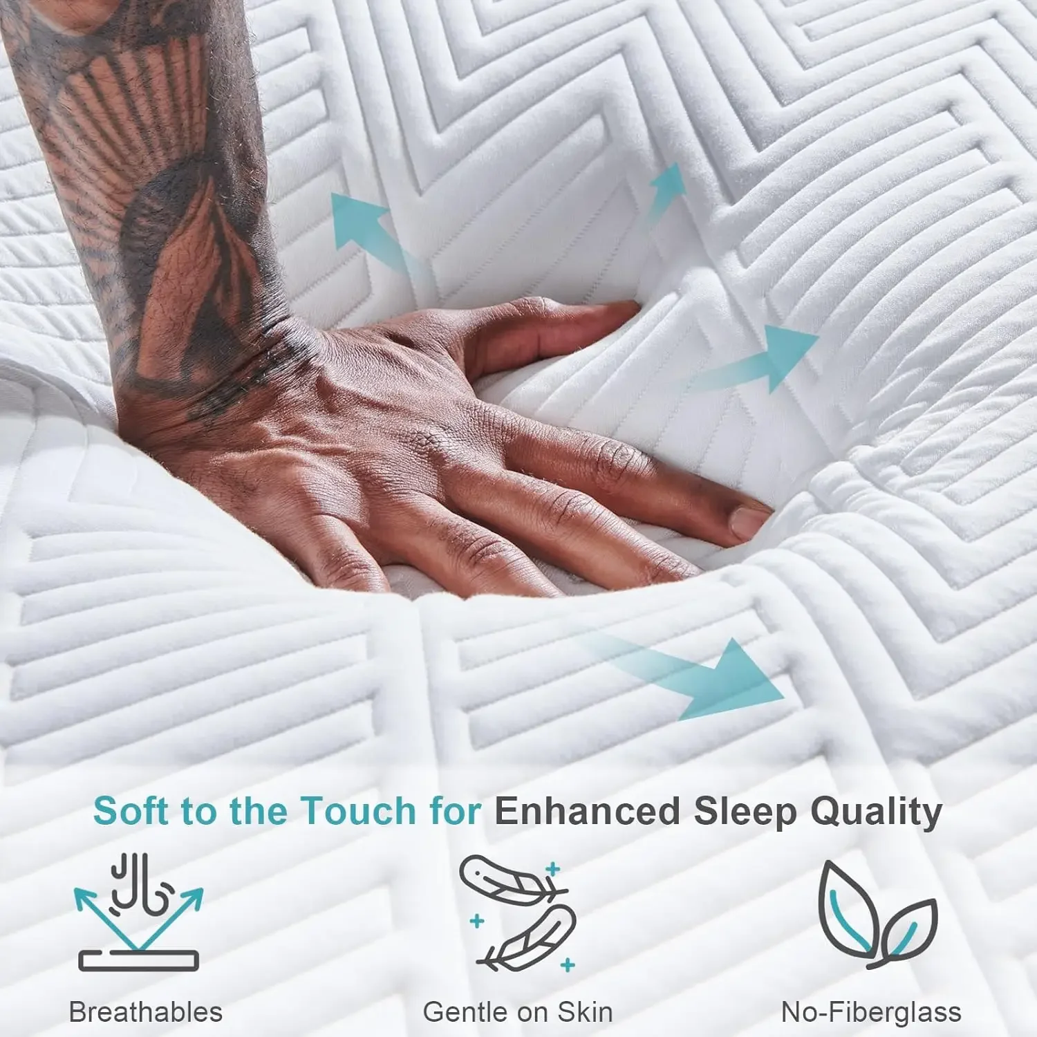 10-Inch Queen Size Foam Mattress in Box,Edges Support for Sleep Supportive,60