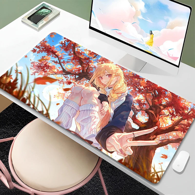 Anime Mouse pad Marin Kitagawa Notbook Mousepads My Dress Up Darling kawaii desk mat Gaming Keyboard Mat E-sports Gamer Mousepad