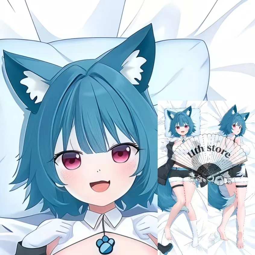 Furry Dakimakura Anime Cute Pillowcase Long Hugging Body Case Cute Waifu Cover Cosplay Props Otaku Bedding Cushion Room Decor