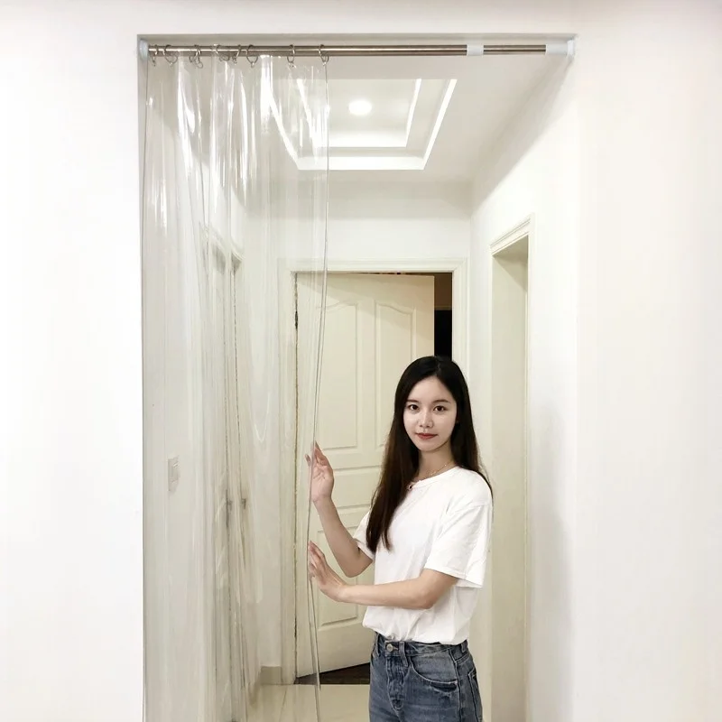 

Теплоизоляционная штора для кондиционера, прозрачная пластиковая ПВХ-занавеска с расширяемым каркасом, без сверления, ветрозащитная перегородка