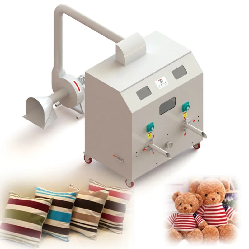 Semi-automatic plush cotton filling machine, pillow core quilt down jacket filling machine