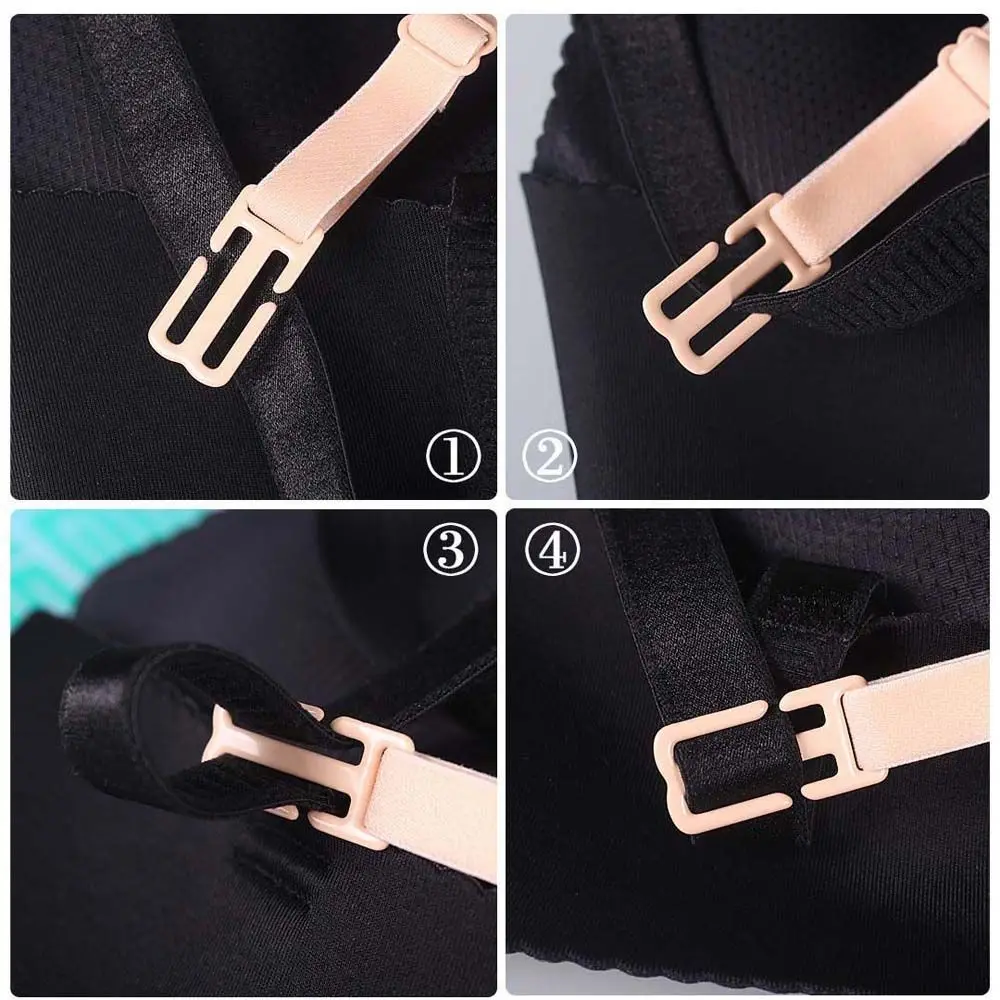 Slip-Resistant Double-Shoulder Back Hasp Women Bra Strap Bra Strap Buckle Non-slip Underwear Straps Intimates Accessories