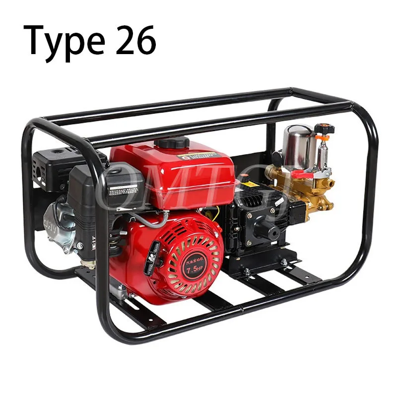 Gasoline High Pressure Sprayer Agricultural Orchard Sprayer Triple Cylinder Plunger Pump Sprayer Four-stroke