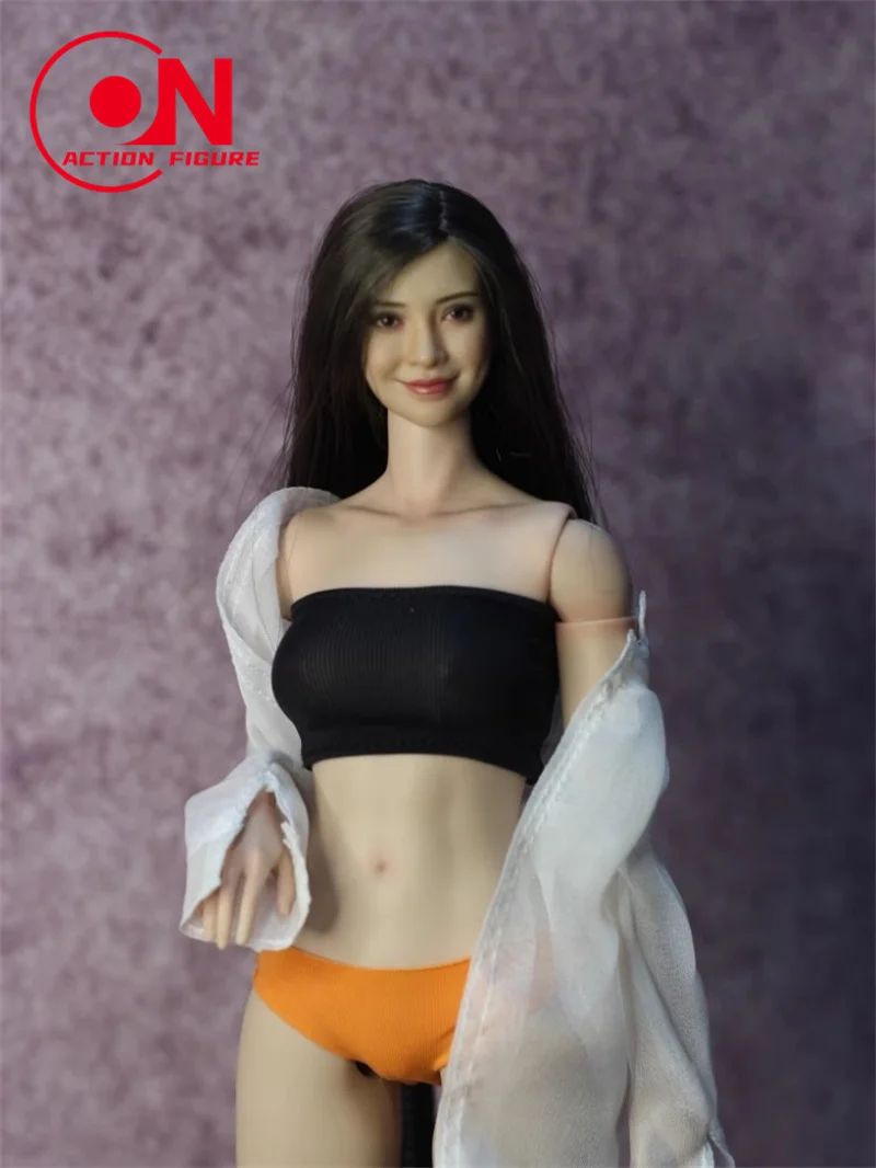 En Stock, DMTOYS 1/6, sujetador de punto, Top de tubo, chaleco elástico sin tirantes, modelo de ropa para cuerpo de figura de acción de soldado femenino TBL de 12 pulgadas