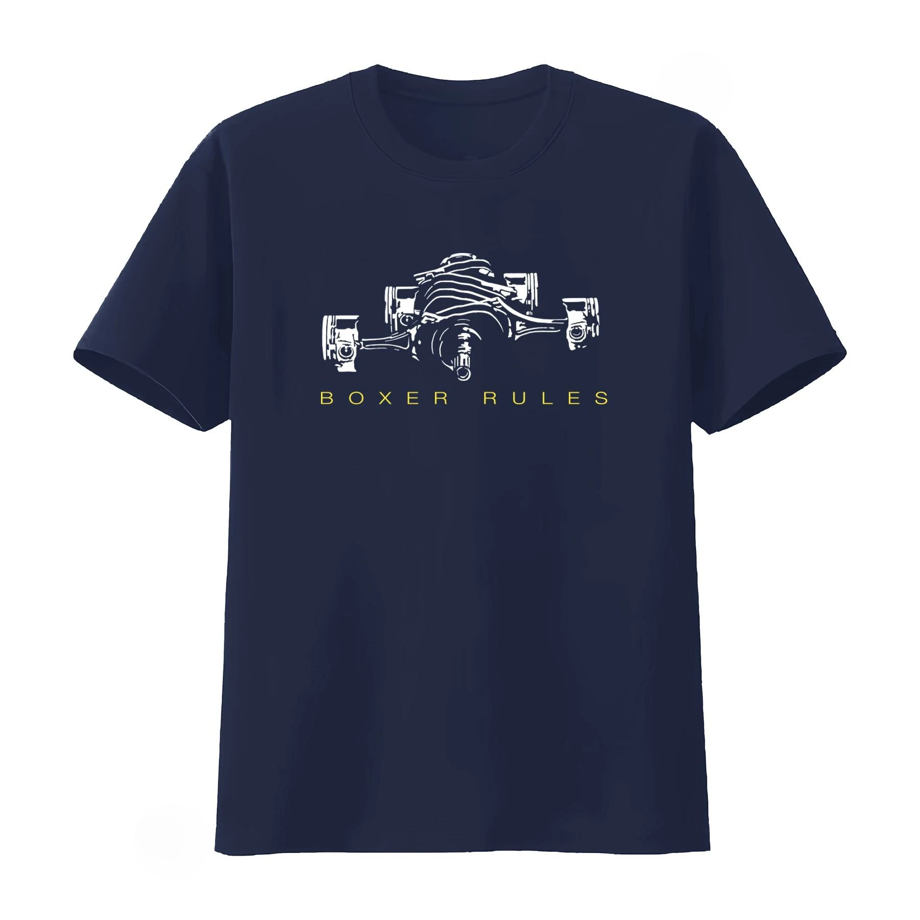 Boxer Rules Engine Print T Shirt for Car Enthusiasts Pistons Gt86 GS 1200 1300 S Available Men's Women's 2026 Summer New T Shirt
