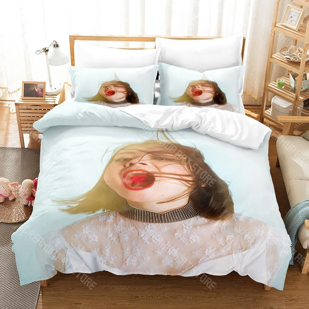 3D Printed Mitski Singer Bedding Set for Boys Girls Duvet Cover And Pillowcase Included Twin Queen King Full Single Double Sizes