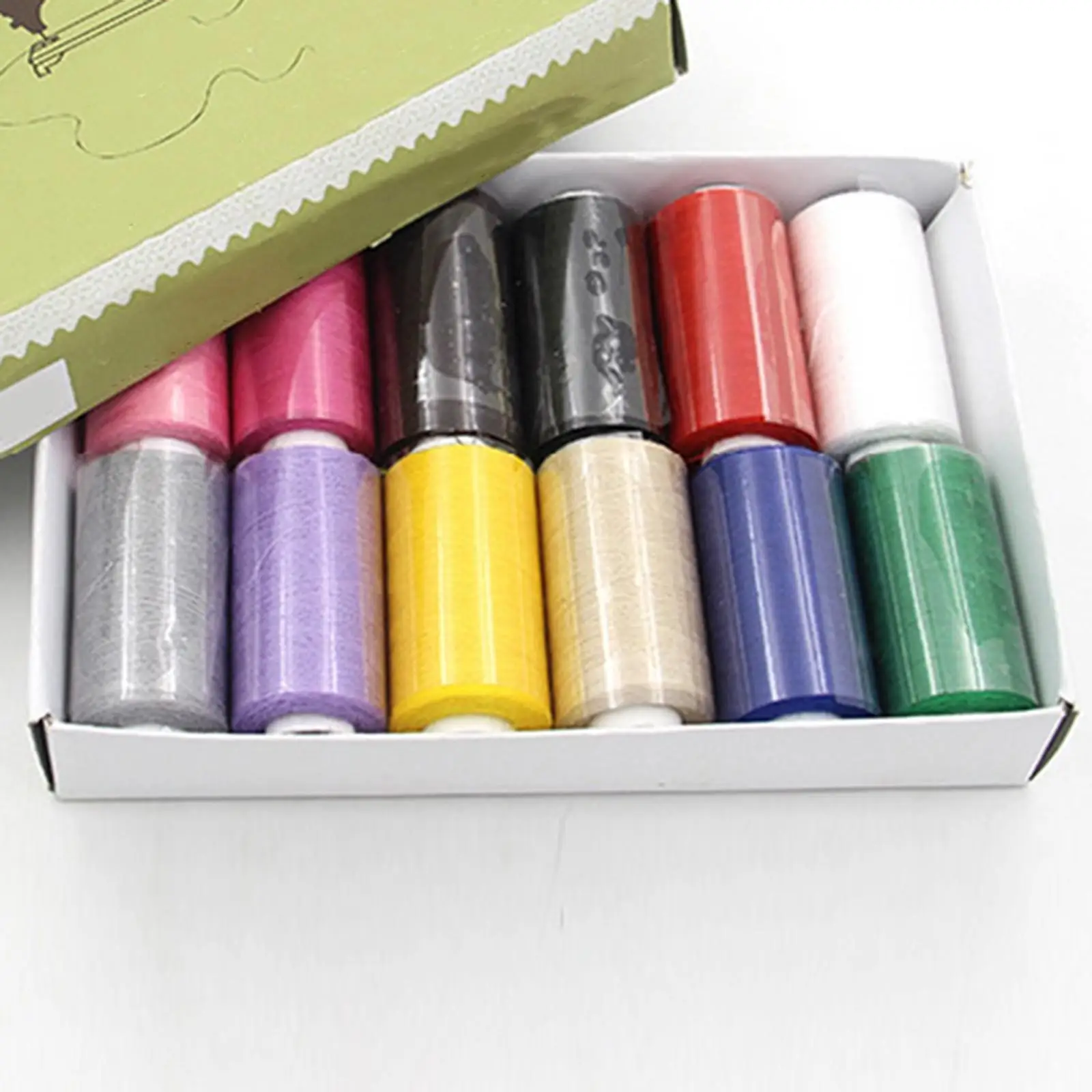 12 pz cucito Threds Set 12 colori poliestere sordinato colorato 350M bobine per cucire Mchine Quilting ricamo Hnd cucito