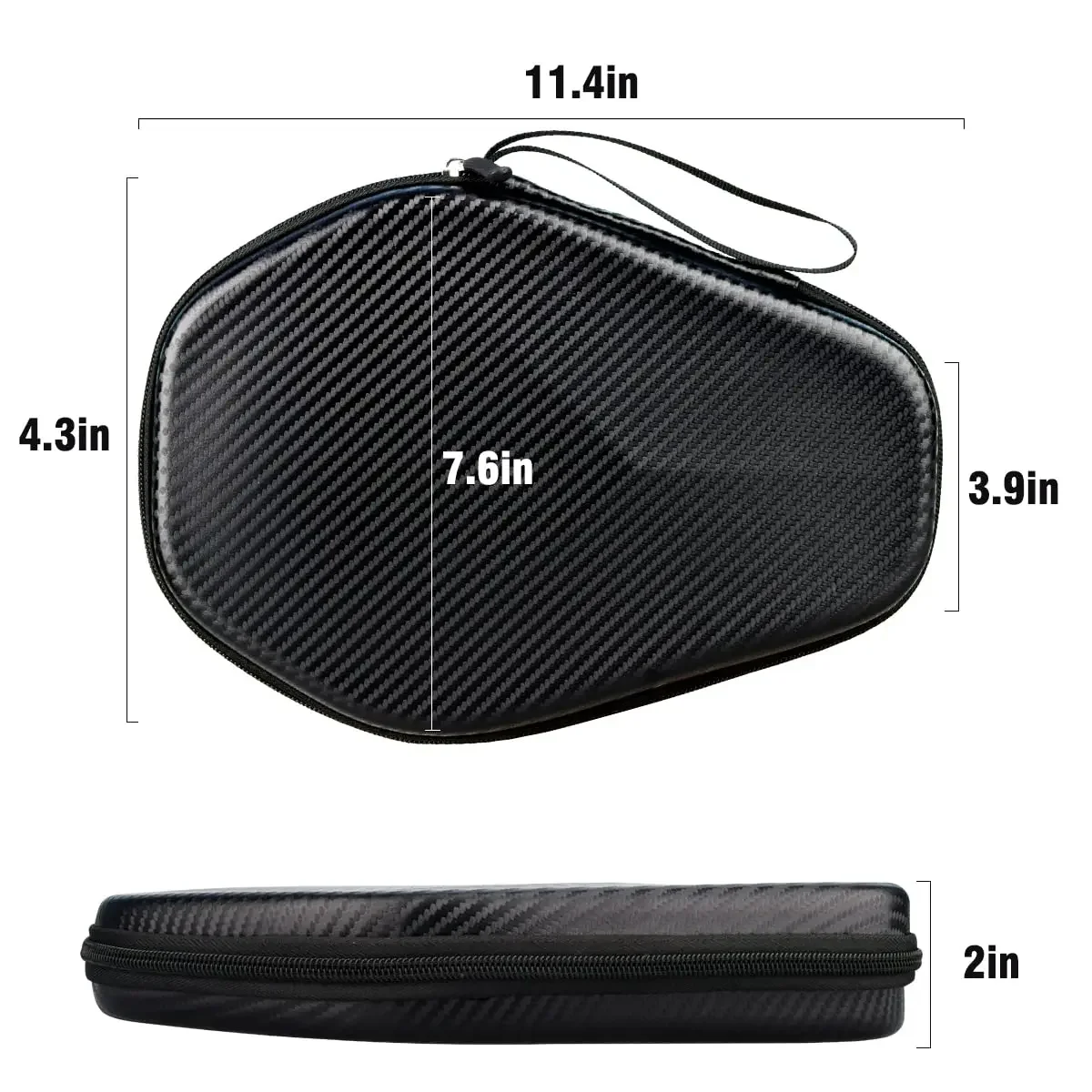 Factory Custom Hard Shell Eva Case for Table Tennis Rackets Ping Pong Paddle Case Protection