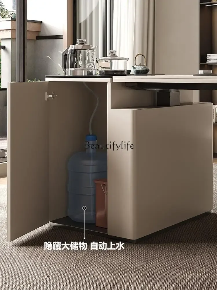 LJYLiving Room Home Use Adjustable Rock Slab Desk Balcony Tea Table Integrated Dual-use