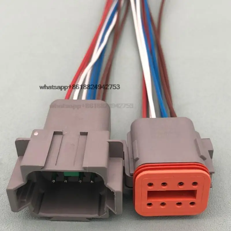 For Carter E320 325B / C / D accelerator motor plug refueling motor pair plug 7-wire 8-hole excavator accessories