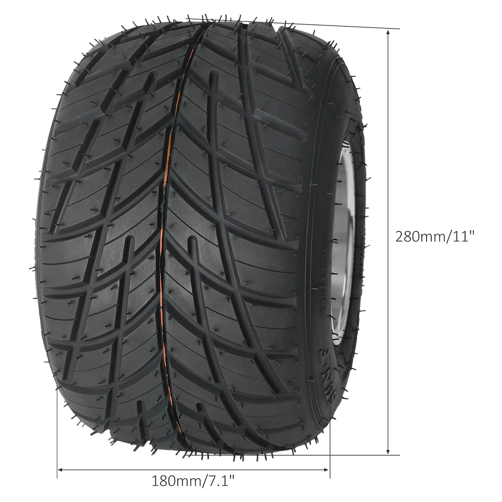 Full ATV Karting 11x7.10-5 11x7.10x5 Go Kart Wheels Rim 4 Ply Tires Hubs Spindles ATV