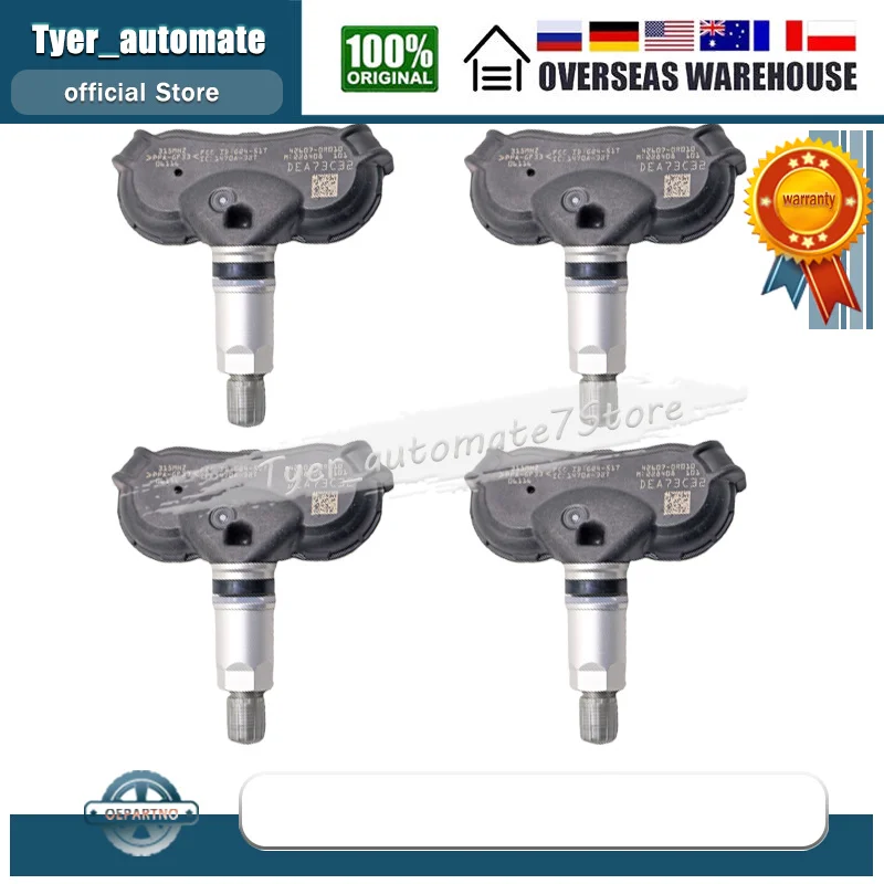 TIRE SYSTEM FOR 2013 2014 2015 2016 2017 2018 2019 TOYOTA RAV4 315MHz TIRE PRESSURE SENSOR TPMS SENSOR 42607-0R010 42607-0R010