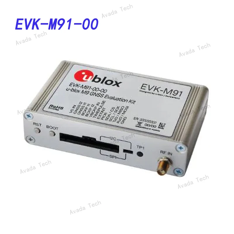 

Avada Tech EVK-M91-00 GNSS / GPS Development Tools u-blox M9 GNSS Evaluation Kit with UBX-M9140 chip and I/O interface