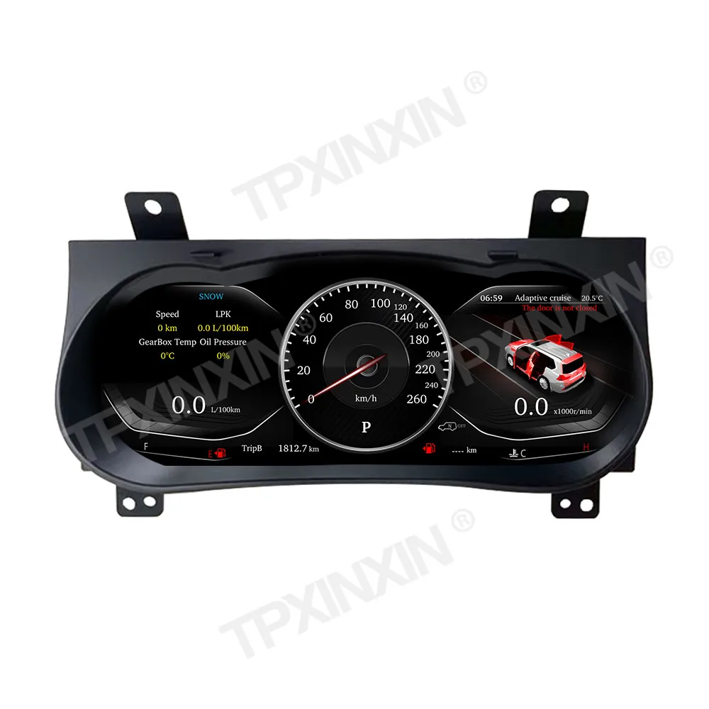 Car Digital Cluster Instrument For Toyota Hilux 2016~2024 Car Radio Dashboard Panel Virtual Cockpit Speed Meter Display Odometer