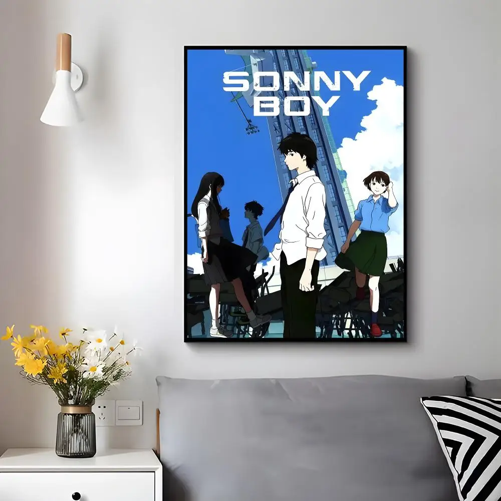 Sci-Fi Anime S-sonny Boy Poster Trendy Aesthetic Wall Decor for Dorm & Bedroom