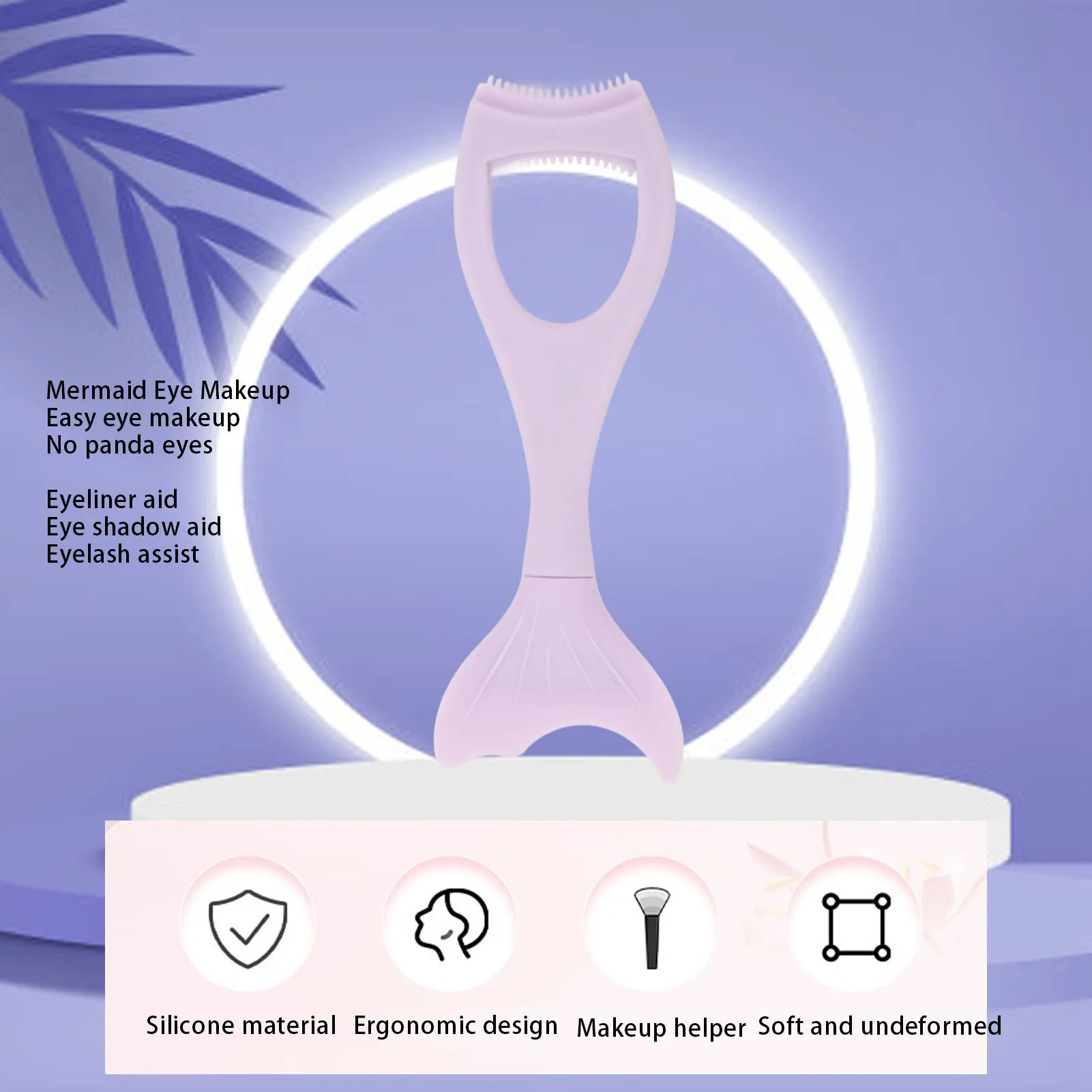 Eyeliner stencil Wing Tips multifunzione Silicone riutilizzabile ombretto Mascara Shield applicatore Guard per strumenti di trucco