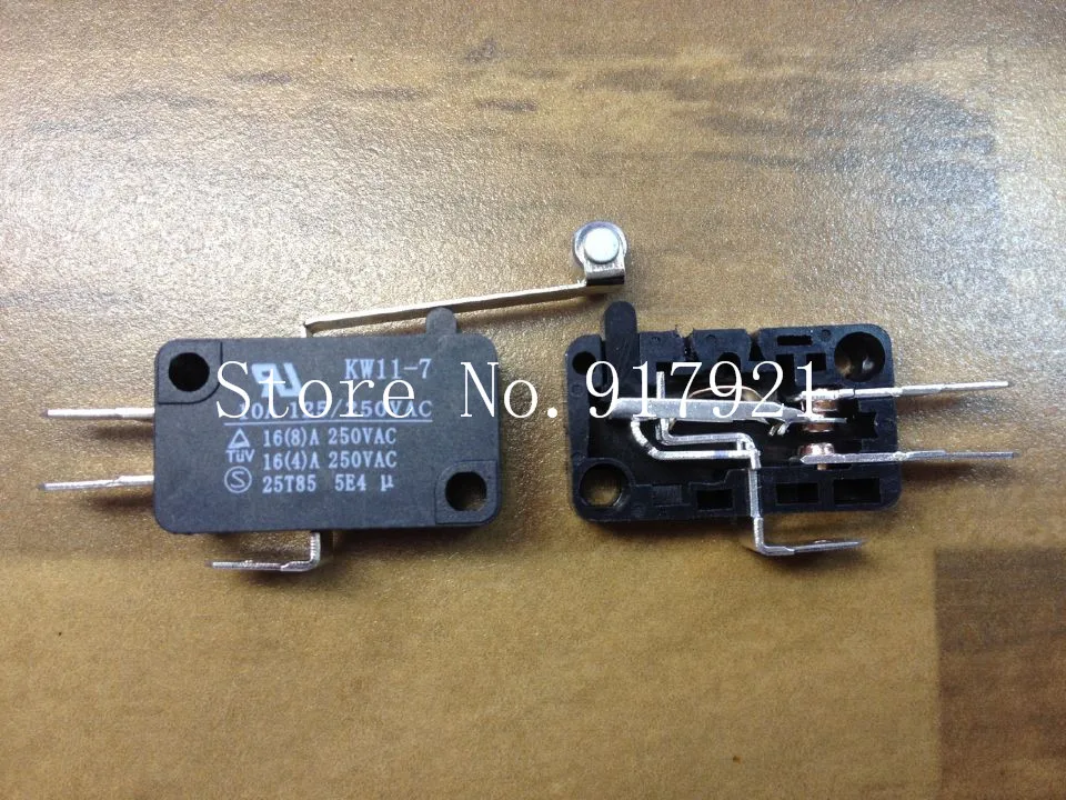 [ZOB] Silver contact micro switch KW11-7 long round trip switch  --50pcs/lot