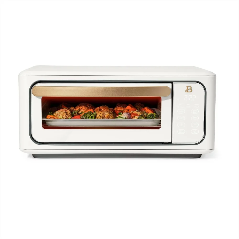 

2023Biu. Infrared Air Fry Toaster Oven, 9-Slice, 1800 W, White Icing by Drew Barrymore