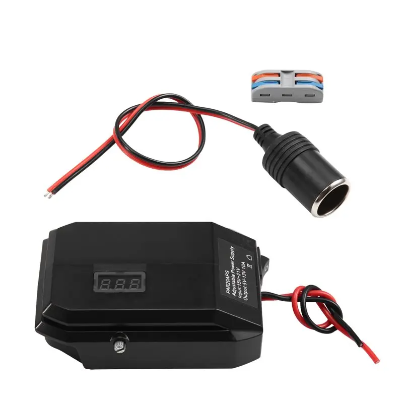 

Адаптер для аккумуляторов AWAH Power Wheels для батарей Parkside 18В, преобразователь напряжения DC 18В в 12В, адаптер-переходник для прикуривателя.