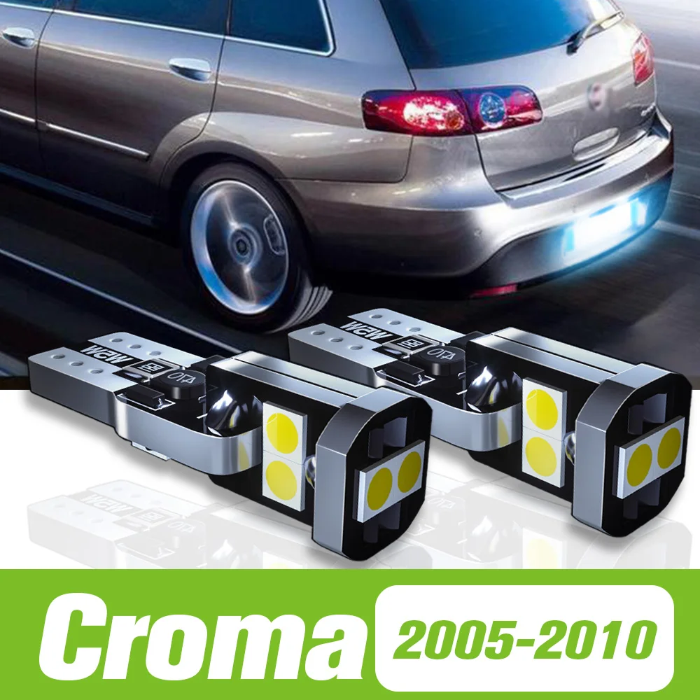 

2pcs For Fiat Croma 2005-2010 LED License Plate Light 2006 2007 2008 2009 Accessories